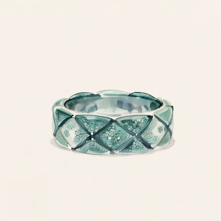 合金合成锆石戒指 【宽版菱格带钻戒指】情侣指环个性男士时尚戒指