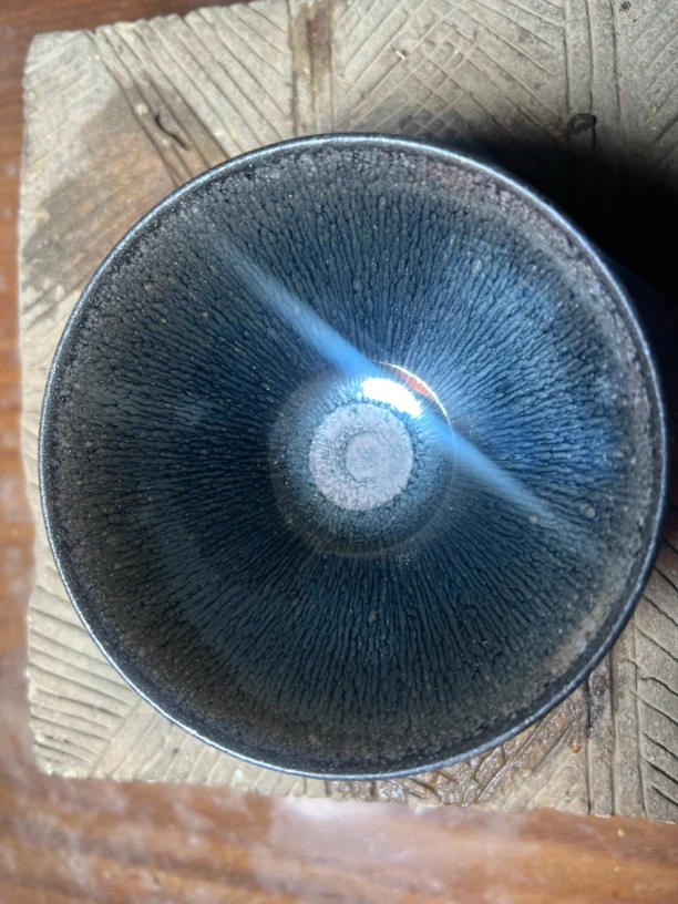 建阳建盏手工盏。雕刻精品窑宝