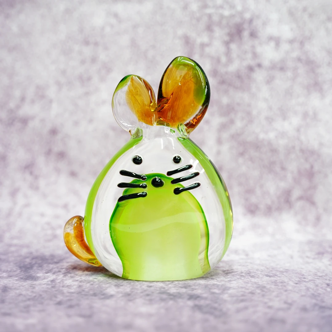 【领尚琉璃】纯手工热塑非遗琉璃兔子摆件家居装饰创意彩色精美摆件