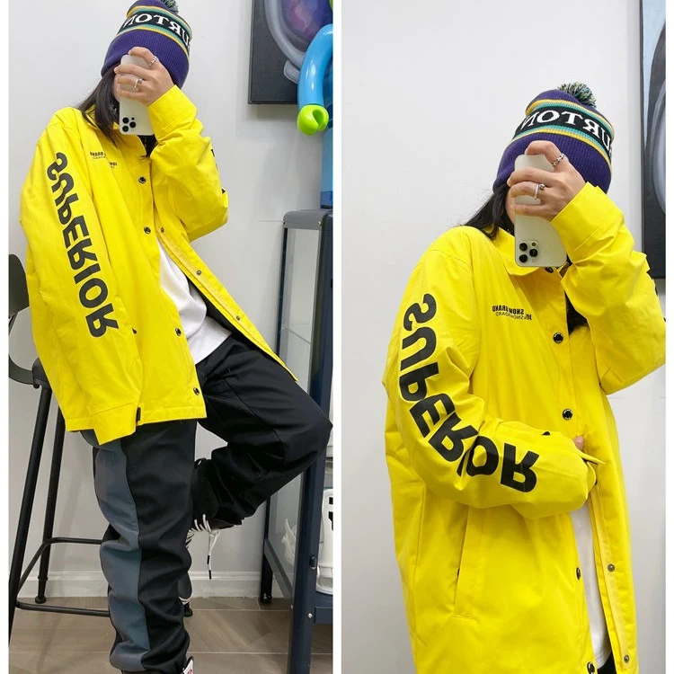 John snow 教练夹克单板双板男女滑雪服平花开衫薄棉防水防风保暖