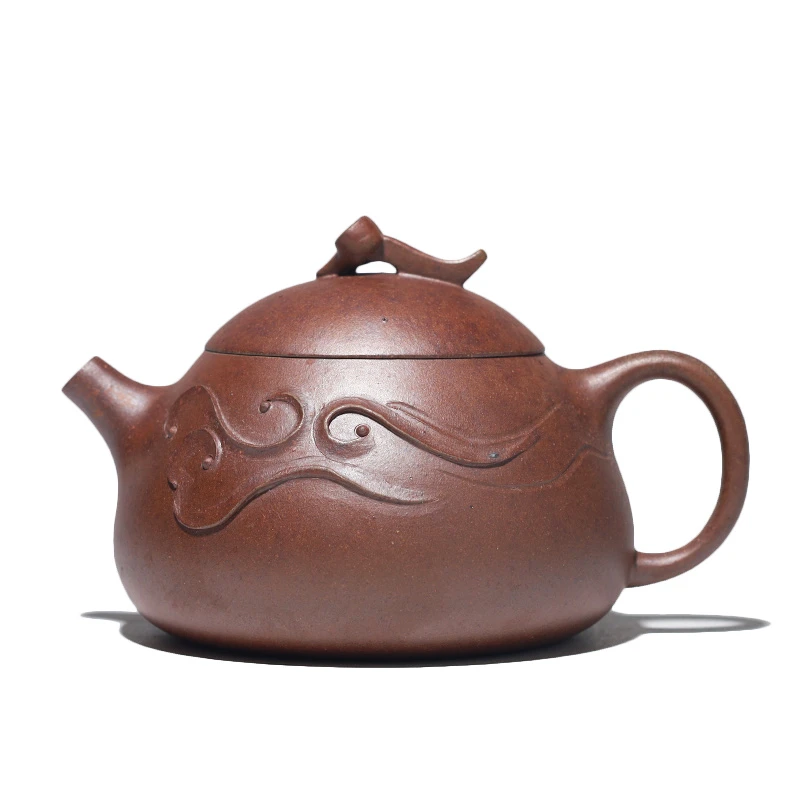大吉羊柴烧 宜兴紫砂壶茶壶 原矿紫砂顺心如意150ml庄勤英