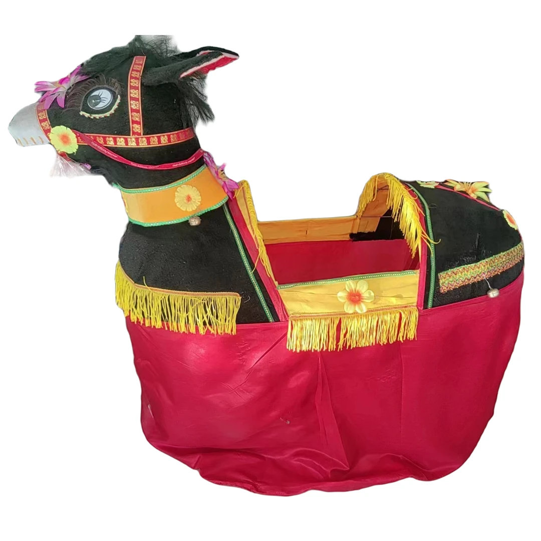 吉祥专制演出表演道具小毛驴秧歌舞蹈全套民间戏剧社火跑毛驴道具