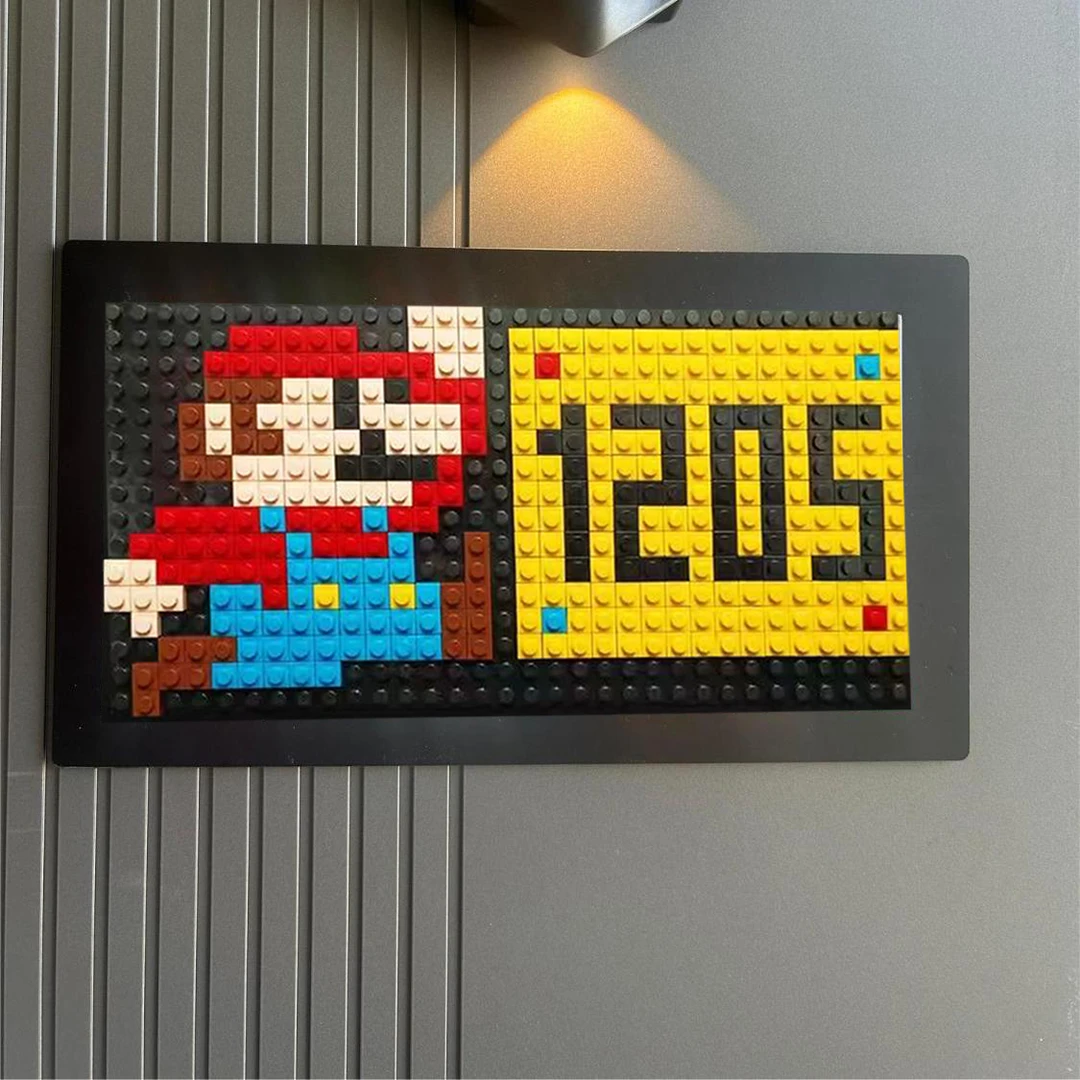 学校民宿马里奥门牌拼装积木入户装饰牌号码牌家用墙贴免打孔定制