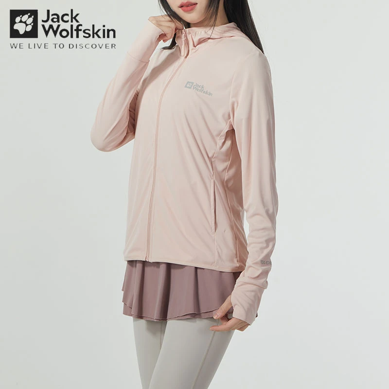 狼爪女装春季新款户外运动服连帽外套休闲户外皮肤衣 5322102