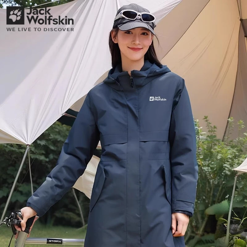 德国狼爪冲锋衣女装秋冬新款户外登山防风防水三合一夹克 5322241