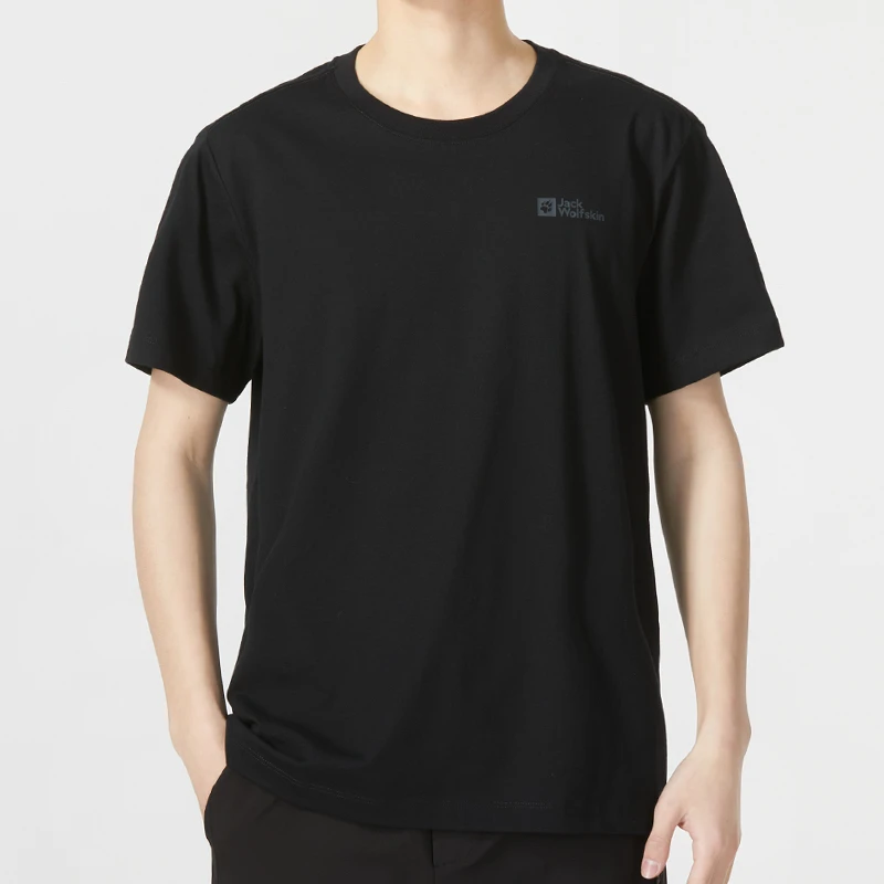 【达人专属】Jack wolfskin狼爪新款男子运动半袖圆领T恤衫 5822212