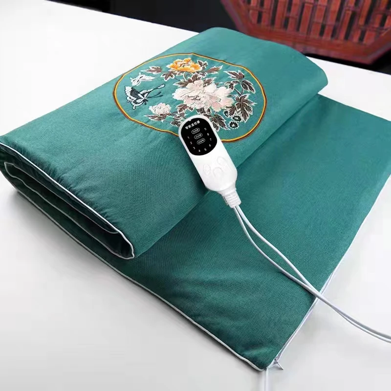 电加热艾绒垫加热毯艾草艾灸褥子艾灸毯艾灸床垫全身艾灸热敷垫被