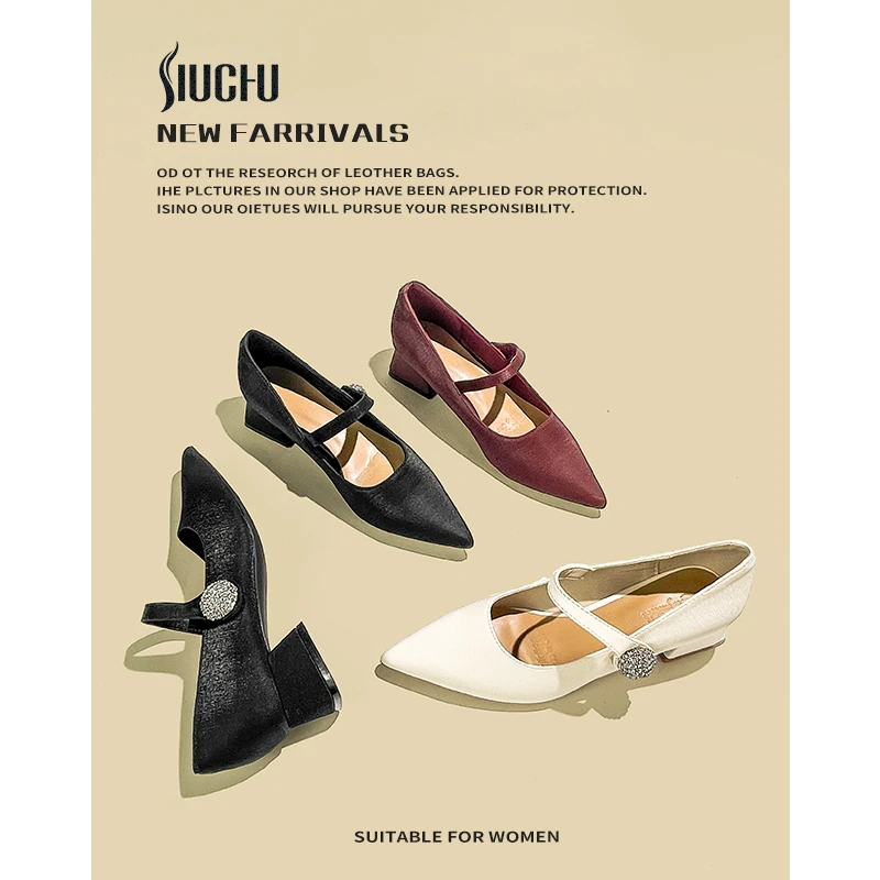 玖橱2024春夏网红同款zxs rv方扣漆皮单鞋粗跟中跟方头浅口女鞋