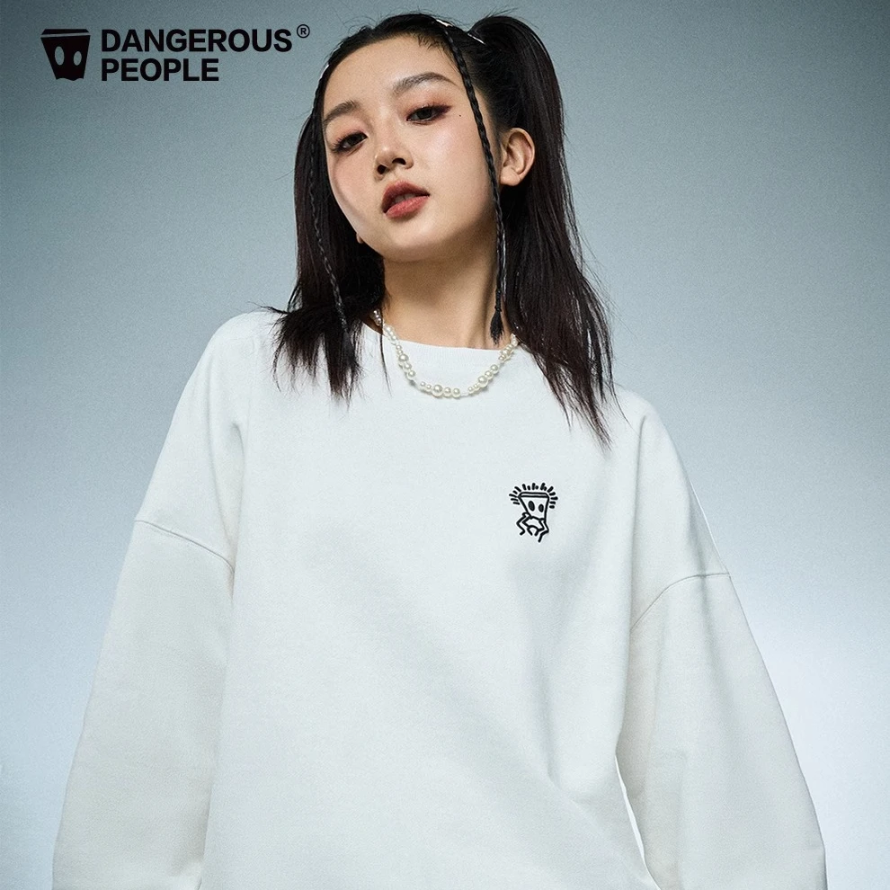 Dangerouspeople薛之谦dsp纸袋人圆领卫衣秋季新款休闲情侣装上衣