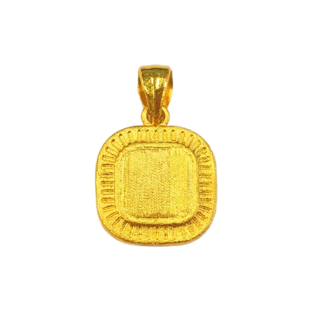 【贞爱福】黄金足金流金岁月挂坠时尚精致简约个性吊坠挂坠