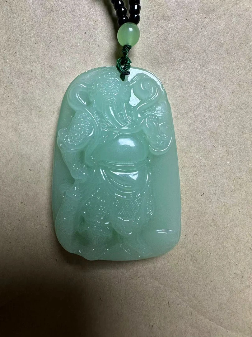 浅绿关公挂件经典款
