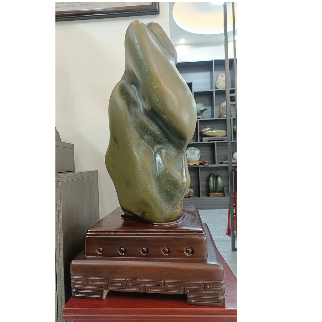 《禅石》沅水石黄金釉摆件