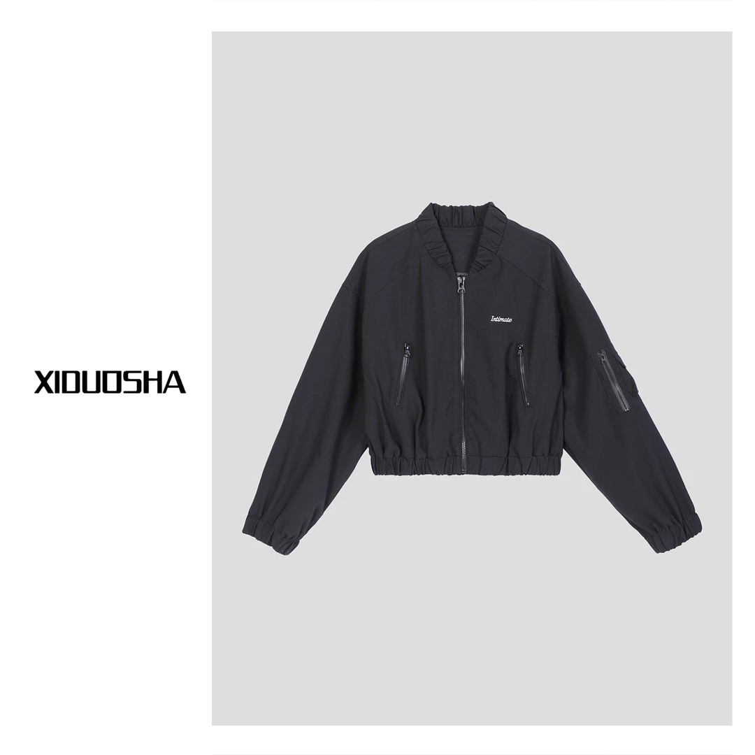 XIDUOSHA/喜朵莎原创设计师时尚潮流款气质显瘦秋季女外套XDS505