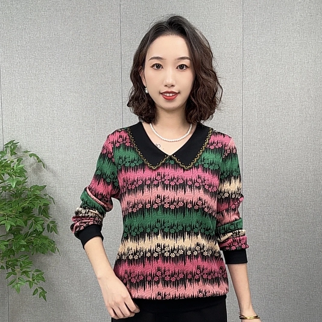 秋季新款减龄中老年女装洋气上衣气质时尚高贵妈妈装显瘦宽松长袖