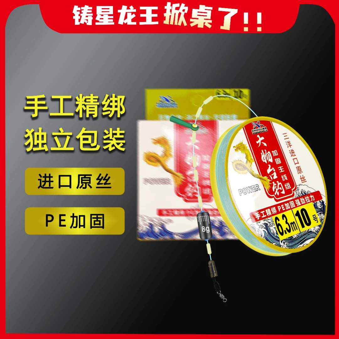 铸星龙王（清仓）台钓微跑线组PE加固耐磨耐用拉力强灵敏度高