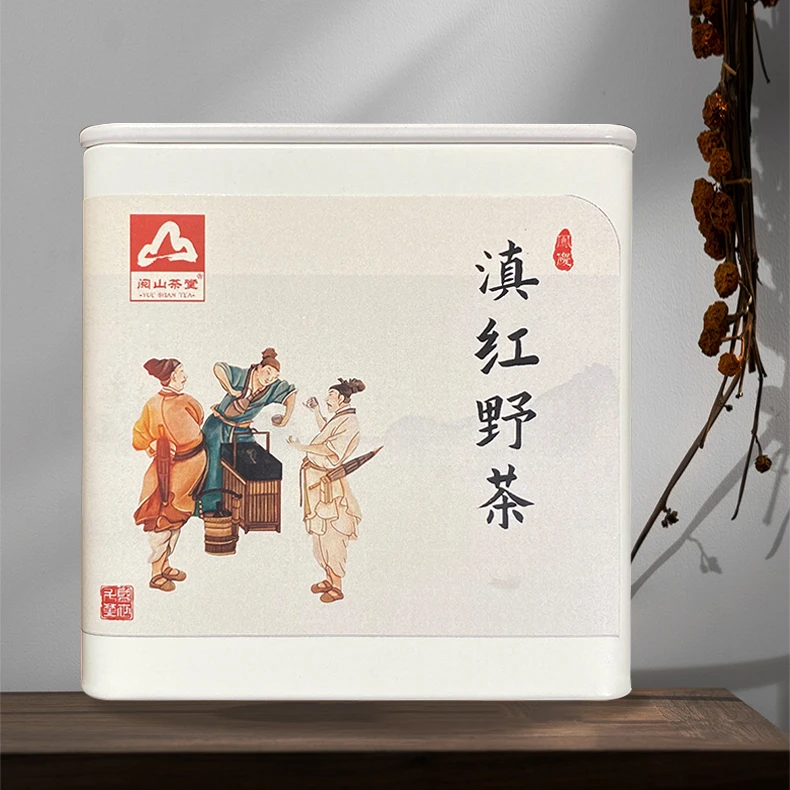 阅山茶堂2023新茶凤庆野生滇红云南大金针金芽金枝浓蜜香型罐装