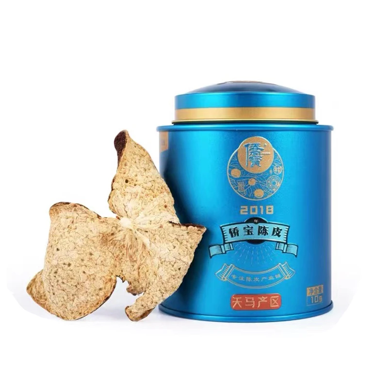 阅山茶堂2018年侨宝新会陈皮罐装天马核心产区广陈皮茶广东特产