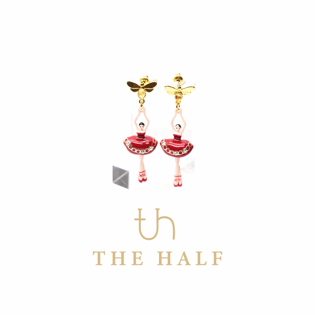 铜合金耳饰 THE HALF轻奢The Ballerina Girl芭蕾舞少女系列项链