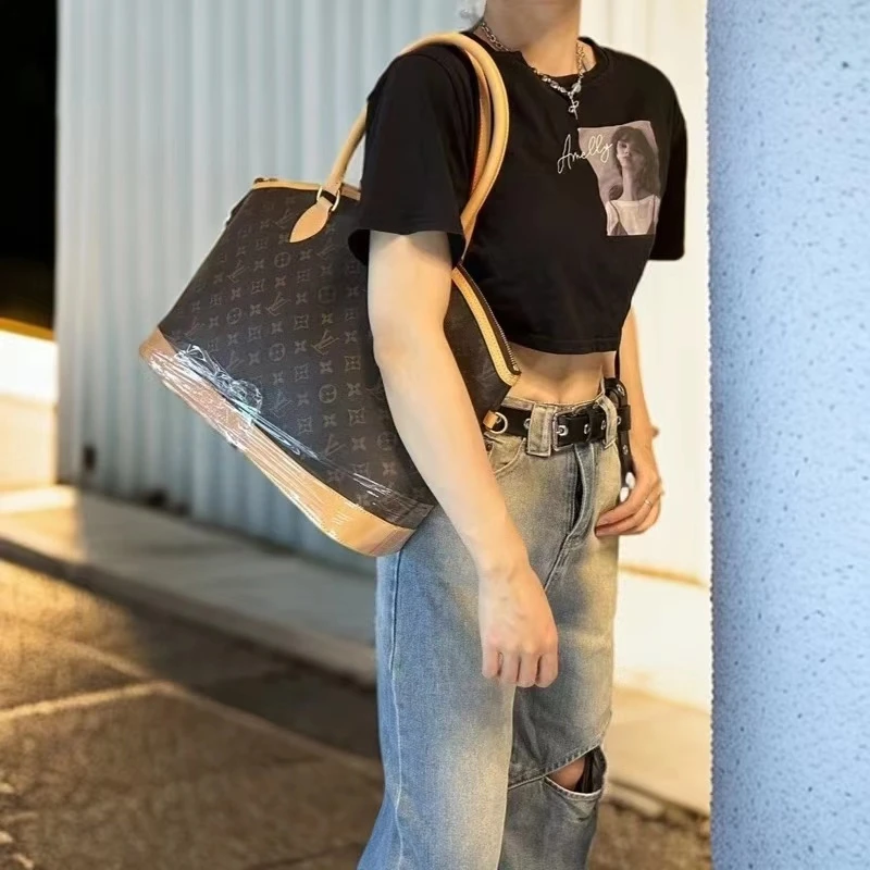 95新 LouisVuitton/路易威登 LV老花贝壳lock it手提单肩包