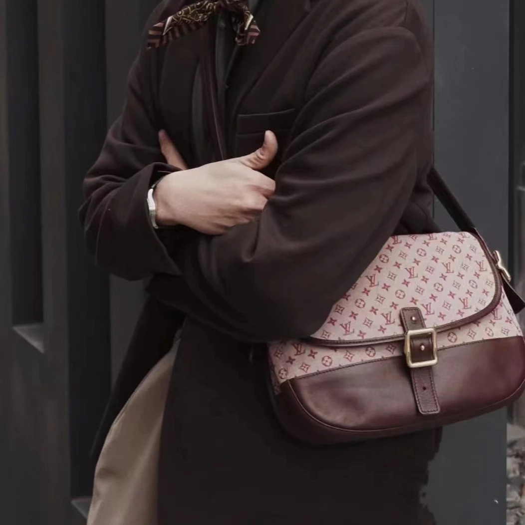 90新 LouisVuitton/路易威登 LV老花单肩包丹宁