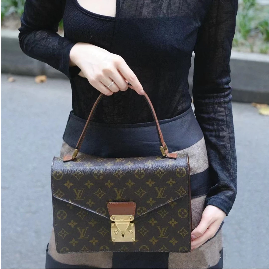90新 LouisVuitton/路易威登 LV老花手提包协和广场