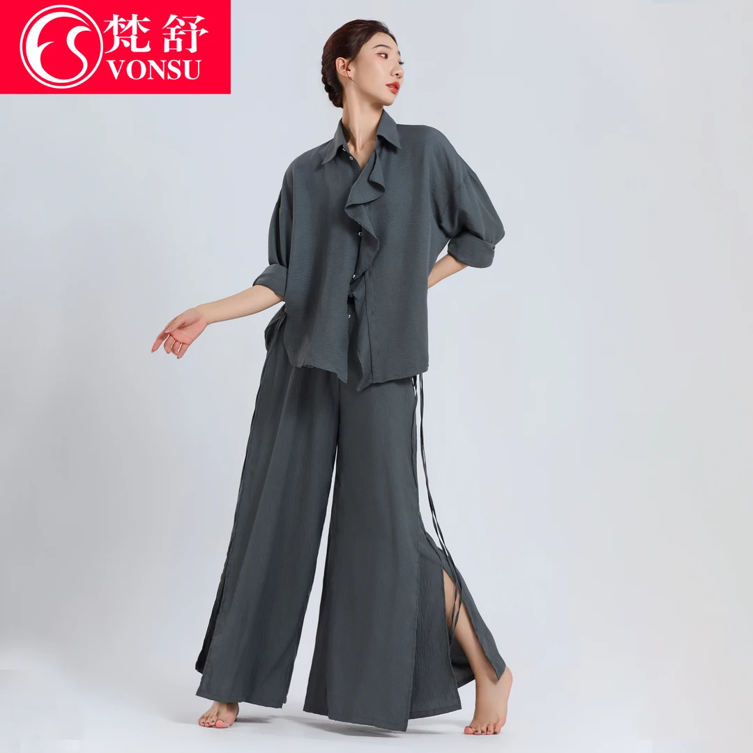 梵舒现代舞练功服古典舞中国舞舞蹈上衣套装练功服女成人新XS3415