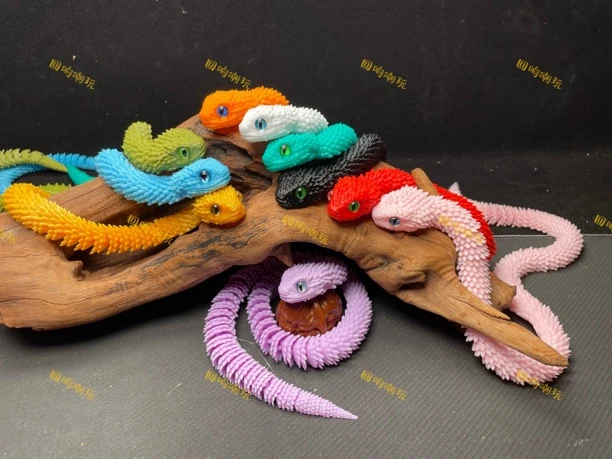 3D打印蝰蛇 农场直销 关节可动 创意摆件 网红摆摊神器