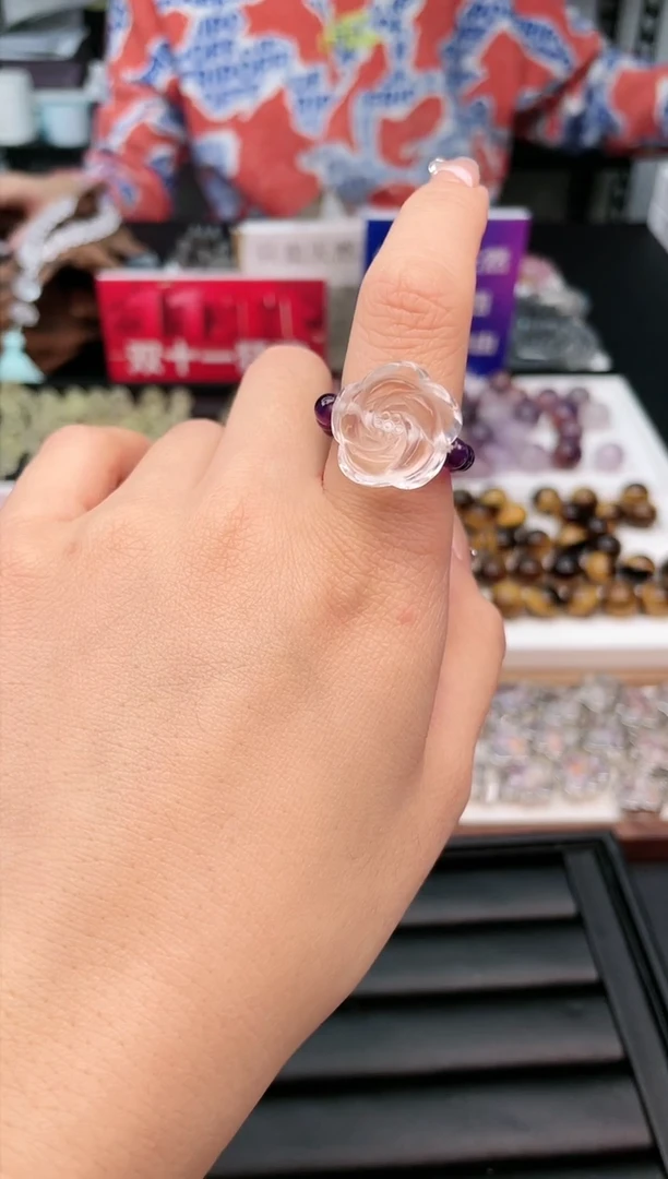 【闪购商品】水晶戒指未镶嵌61a多样性发其一/10.24/1个