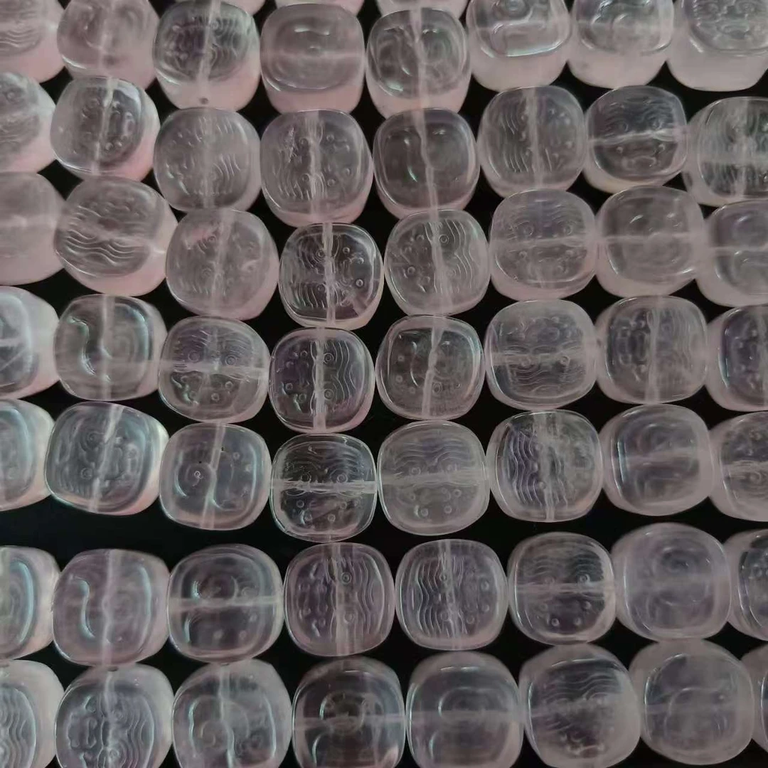 粉水晶扎基拉姆厚方牌多样性随机发货FS82