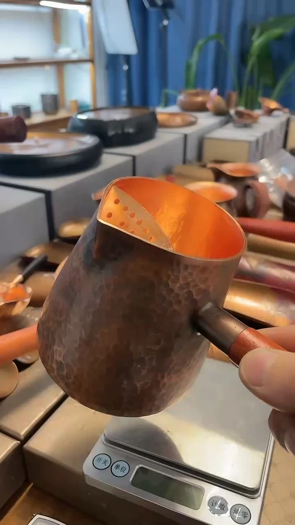 【闪购商品】紫铜大容量公道杯煮茶罐两用