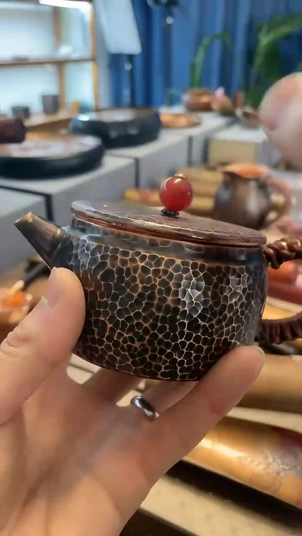 【闪购商品】紫铜汉瓦壶小壶