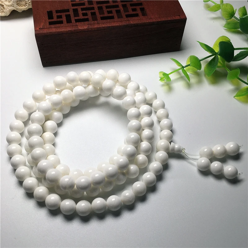 非金属仿珍珠手链 贝壳奶白手链生长纹可见深海妈妈链饰品