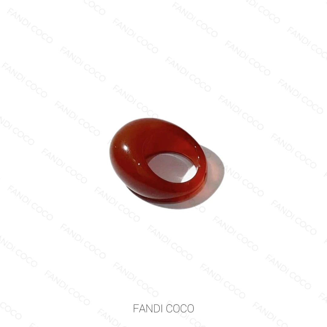 非金属莫桑石戒指 FANDI COCO“无忧”小众感戒指简约指环 DD16190