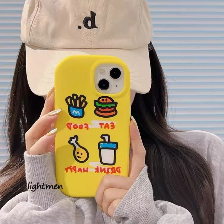 创意卡通苹果15/14/13promax手机壳12全包华为/vivo/小米/oppo女