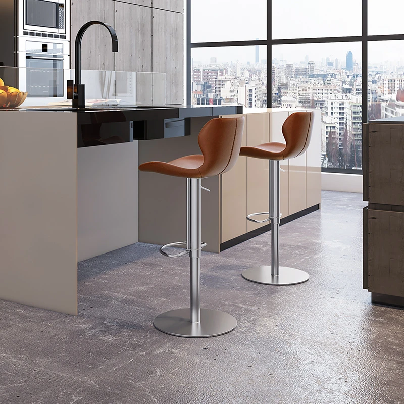 和顿轻奢吧台椅家用升降高脚凳酒吧椅北欧意式现代简约椅子730