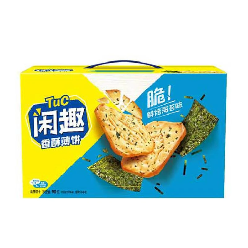 闲趣香焙海苔味饼干 900g