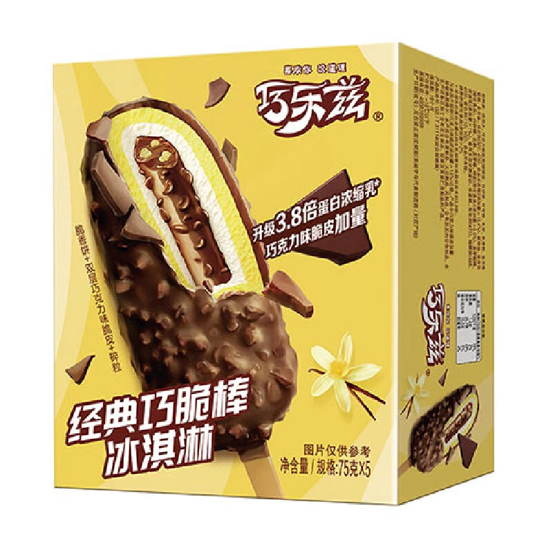 伊利 巧乐兹经典巧脆棒巧克力味冰淇淋 75g*5支/盒