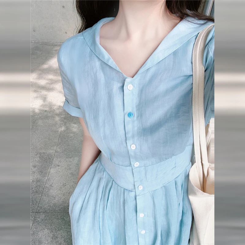 3580法式小众洋气裙子女装2025春夏新爆款高级感小个子气质连衣裙