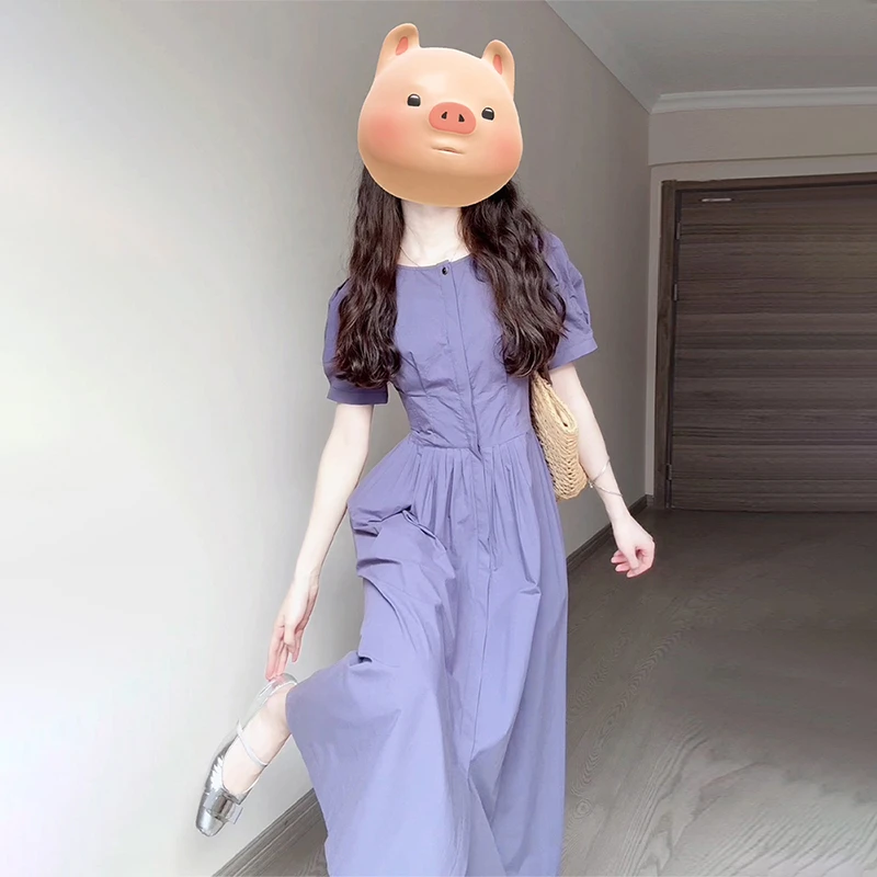 3667法式小众洋气裙子女装2025春夏新爆款高级感小个子气质连衣裙