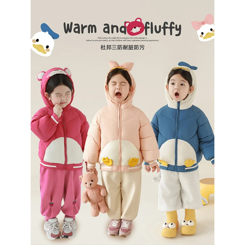 【清】幼悠【撞色肚肚】冬三波保暖棉服外套 D3586 D3586-1 D3586-2