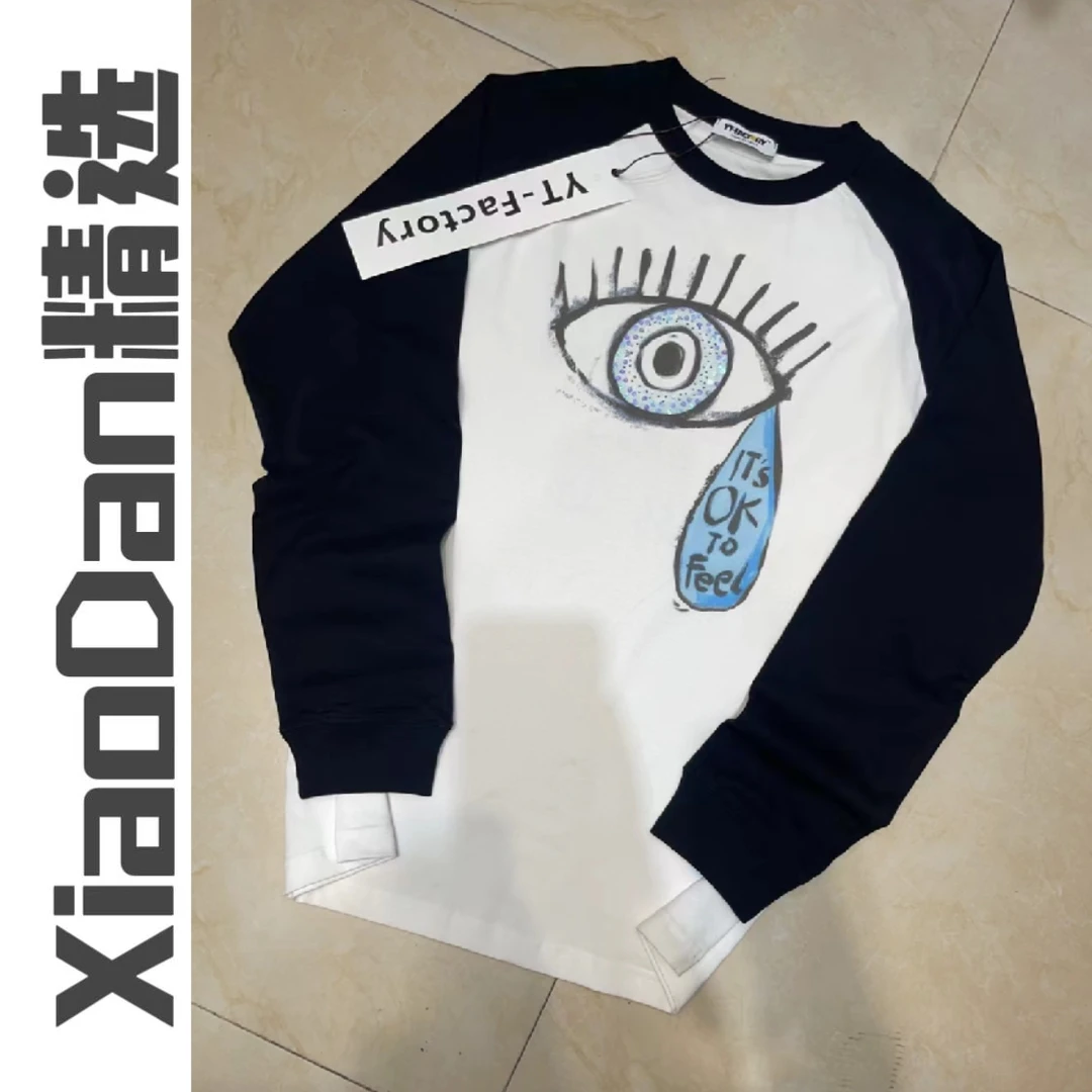 【晓丹精选】趣味眼泪T恤