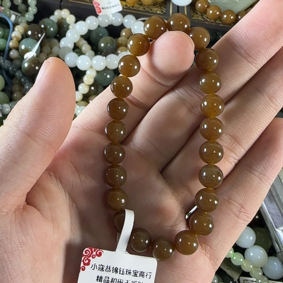 和田玉手链未镶嵌57