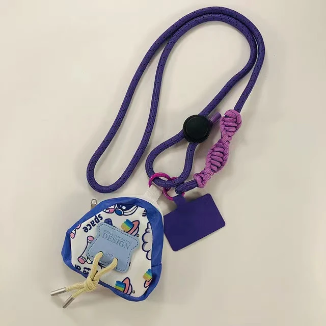 斜挎手机挂绳手机链可调节背带耳机零钱包包时尚户外防丢便携挂绳