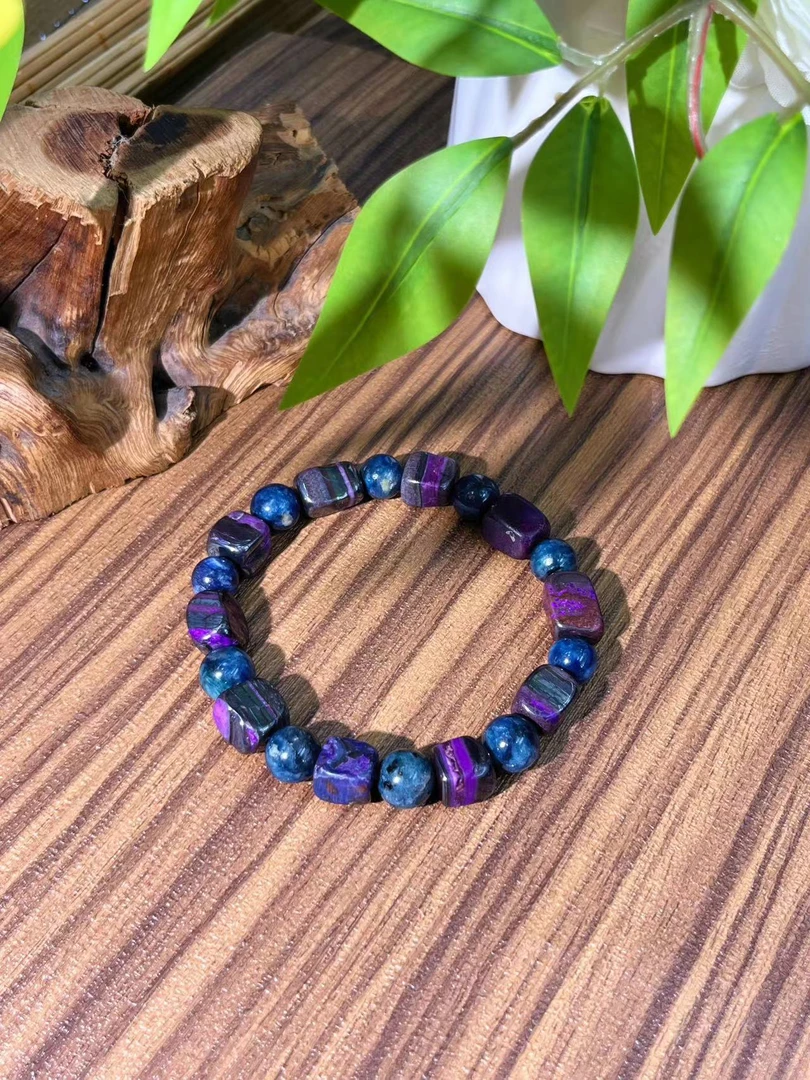 【大美】  南非老矿方糖DIY手串/星际蓝配饰@多样性发其一