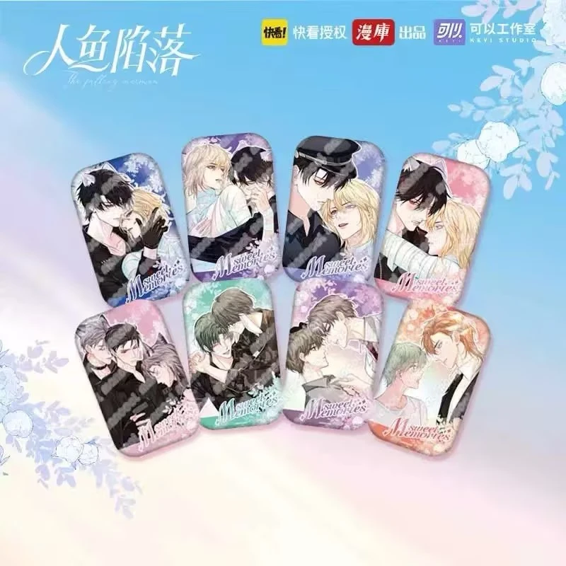 【酥】【拆包】【平拆】漫库正版授权人鱼陷落甜蜜记录角色徽章盲盒代拆
