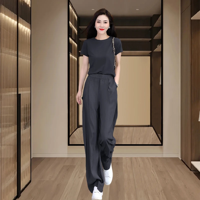 夏装搭配一整套小个子穿搭夏季套装女装2025年新款休闲时尚两件套