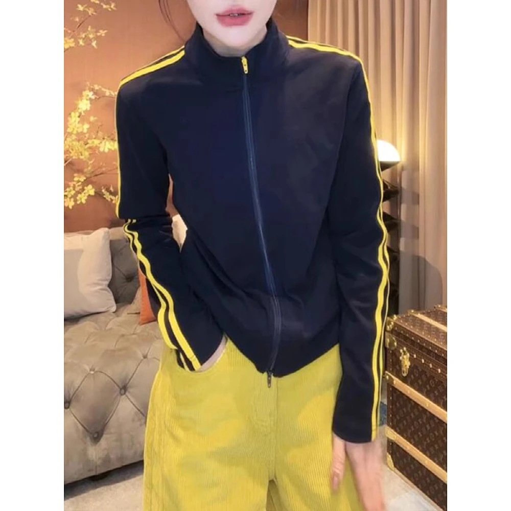 修身短款开衫卫衣女士2025春秋季新款小个子显瘦休闲百搭时尚上衣