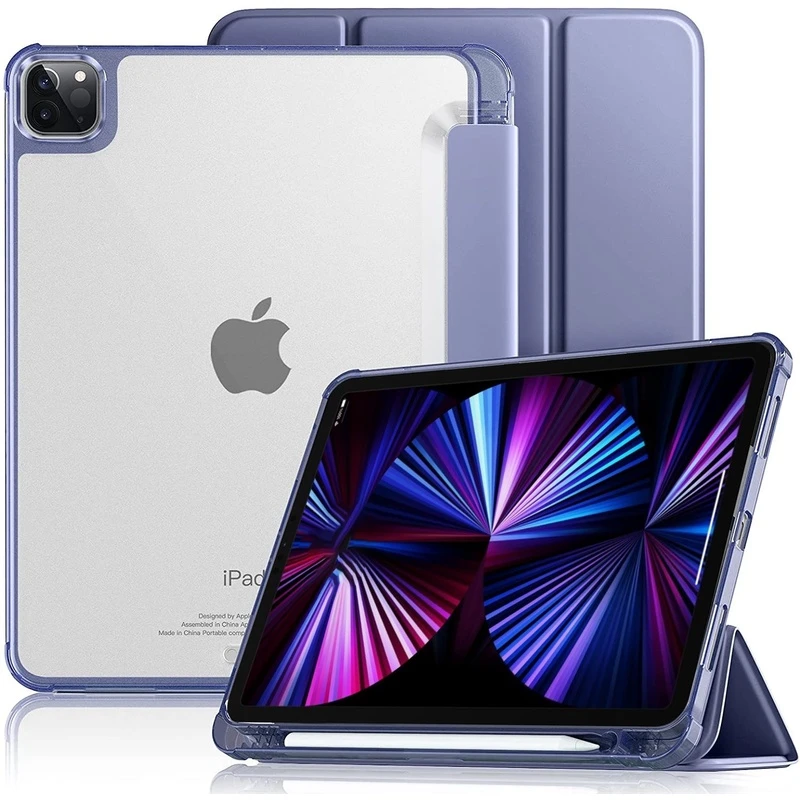 适用ip ad pro 11带笔槽亚克力保护套ipadpro透明戴锐ipad10保护