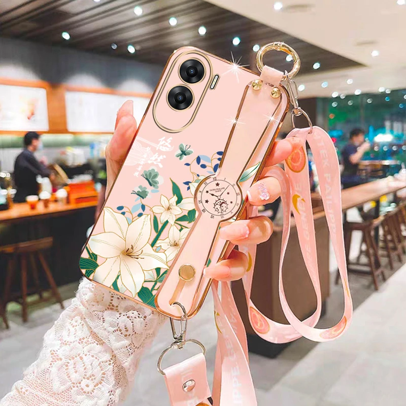 适用华为荣耀x50i手机壳荣誉x5oi挂绳ryx50i腕带HonroX50i夏日网