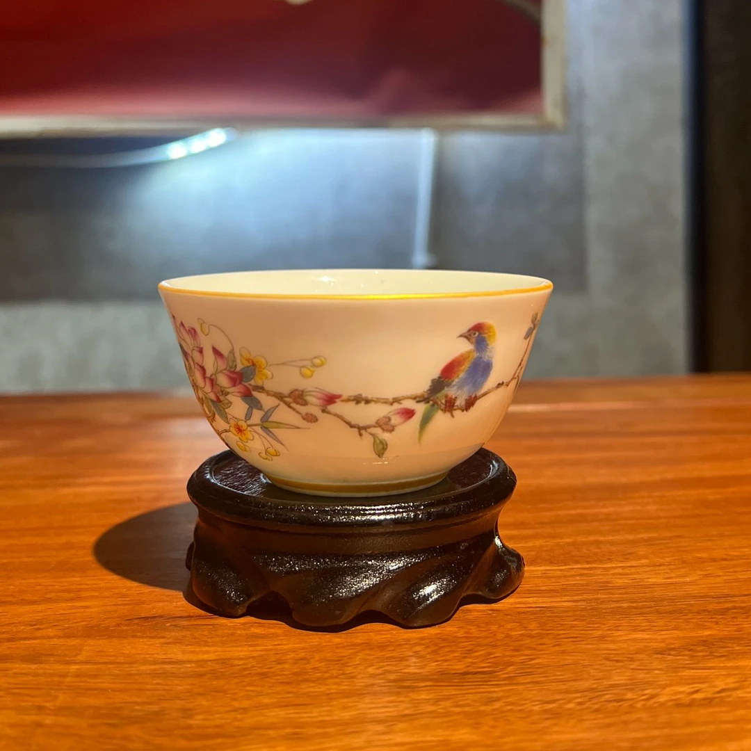 【小茶杯】景德镇高温陶瓷珐琅彩家用功夫茶具小茶杯主人杯喝茶杯